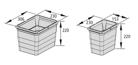 картинка Комплект Assistent с разделителем для моющих средств на ширину фасада 600 мм от магазина SEFI