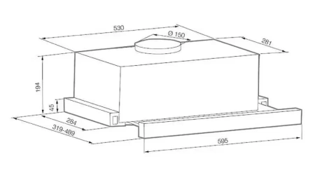 картинка Встраиваемая вытяжка Graude DHF 60.0 EL от магазина SEFI