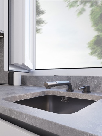 картинка Смеситель для кухни, EMAR ЕС - 7027 PVD, цвет Dark от магазина SEFI