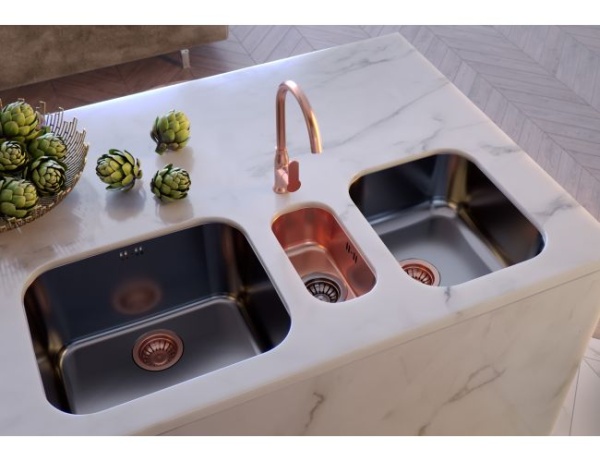 картинка Мойка VARIANT MONARCH 40 ANTHRACITE 340X400X185 в компл. с выпуском без сифона, от магазина SEFI