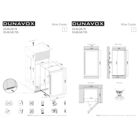 картинка Винный шкаф Dunavox DX-89.246TSS от магазина SEFI