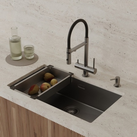 картинка Коландер, нерж. сталь, графит, 426*231, Китчен Лайн (Kitchen Line), IDDIS, KOL23GMi59 от магазина SEFI