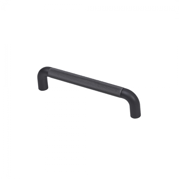 картинка Ручка меб. скоба мет. FLUID 128 черный матовый, AKS от магазина SEFI