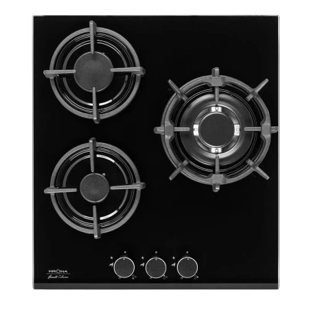 картинка Газовая варочная панель KRONA FIERO 45 BL магазин SEFI являющийся официальным дистрибьютором в России  картинка Газовая варочная панель KRONA FIERO 45 BL от магазина SEFI