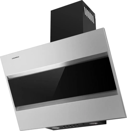 картинка Вытяжка MAUNFELD Bridge 60 нержавеющая сталь\черное стекло от магазина SEFI