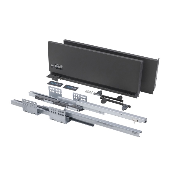 картинка Система ящиков Slimbox AKS L-450 H=175 графит SOFT CLOSE ДСП 16мм магазин SEFI являющийся официальным дистрибьютором в России  картинка Система ящиков Slimbox AKS L-450 H=175 графит SOFT CLOSE ДСП 16мм от магазина SEFI