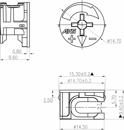 картинка Эксцентрик 15x9,6 для плиты 12 мм (уп/1тыс.шт) AKS магазин SEFI являющийся официальным дистрибьютором в России  картинка Эксцентрик 15x9,6 для плиты 12 мм (уп/1тыс.шт) AKS от магазина SEFI