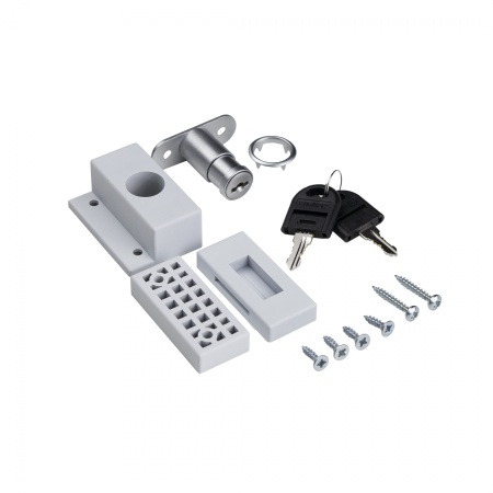 картинка Замок для раздвижных 2-х дверей SENATOR механический белый PL от магазина SEFI