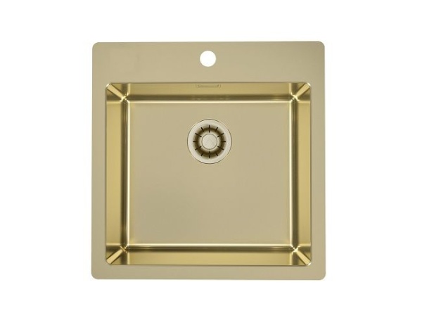 картинка Мойка Alveus PURE MONARCH 30 new GOLD-90 515X525 в компл. с выпуском без сифона, от магазина SEFI