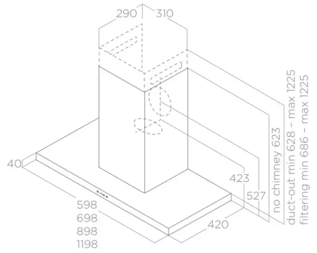 картинка Вытяжка ELICA THIN IX/A/90 от магазина SEFI