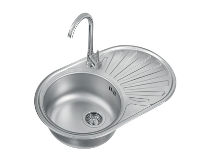 картинка Мойка ALVEUS GENESIS CIKLO 20 SAT-90 740x440 в комплекте с сифоном 1130550 от магазина SEFI