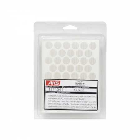 картинка Заглушка самоприлипающая к конфирматам сосна норвежская (PC 2655) (1л=50шт) Pacific от магазина SEFI