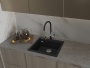 картинка Мойка Rivelato ZENO 5650 1-чаш 560*500 Черн.глубокий 503 от магазина SEFI