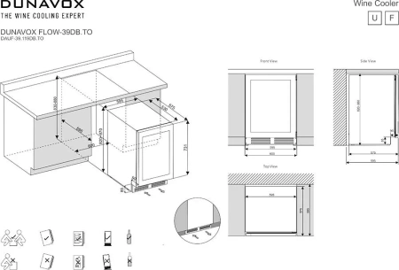 картинка Винный шкаф Dunavox DAUF-39.119DOP.TO от магазина SEFI