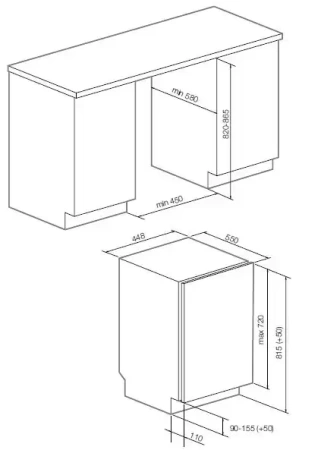 картинка Встраиваемая посудомоечная машина Graude VG 45.2 S от магазина SEFI