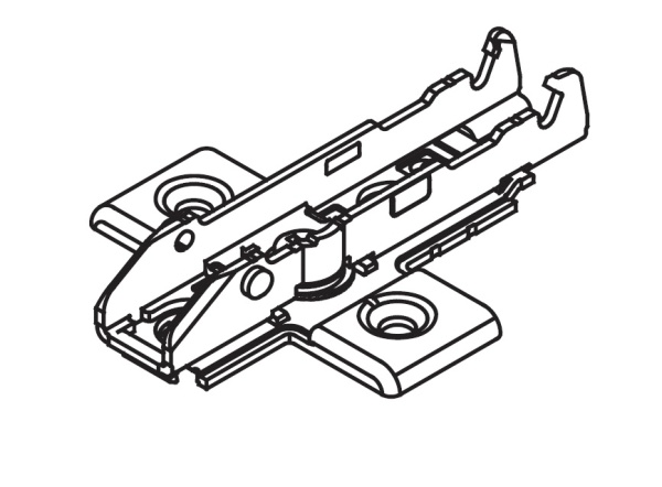 картинка Ответная планка крестовая Tiomos 1D, на саморез, Н=3 от магазина SEFI