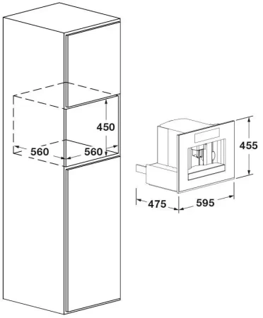 картинка Встраиваемая кофемашина Fulgor Milano FCLCM 4500 TF BK от магазина SEFI