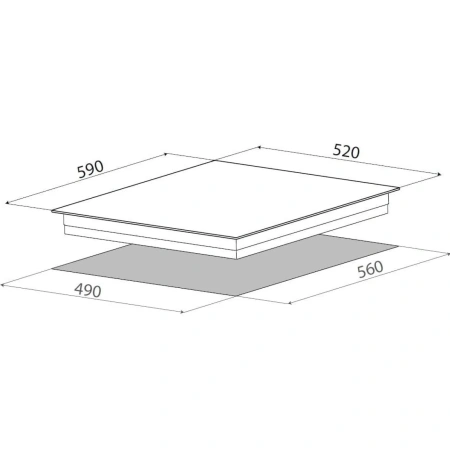 картинка Индукционная варочная панель ELICA Ratio 604 Plus BL от магазина SEFI