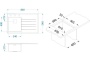 картинка Мойка Alveus CRYSTALIx 10 860x540 1x левая WHITE в компл с сифоном 1133398, доз. 1129080 кол. 1119835 от магазина SEFI