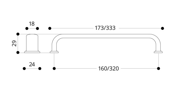 картинка Мебельная ручка Union Knopf черный, порошковое покрытие от магазина SEFI