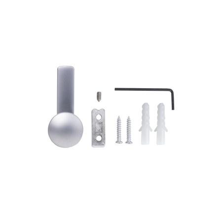 картинка Крючок меб. однорожковый мет. KING хром матовый AKS от магазина SEFI