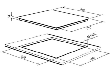 картинка Варочная панель Smeg SIM62BDE от магазина SEFI