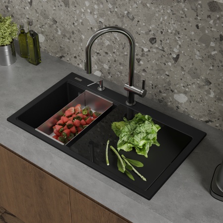 картинка Мойка Rivelato FONDE 8638 1-чаш 860*510 Какао 702 от магазина SEFI