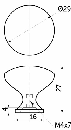 картинка Ручка меб. кнопка мет. TERNI белый, AKS магазин SEFI являющийся официальным дистрибьютором в России  картинка Ручка меб. кнопка мет. TERNI белый, AKS от магазина SEFI