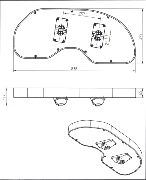 картинка Нижняя угловая карусель CORNERSTONE MAXX PLANERO, фасад 450 мм, корпус 900 мм, выдвижение - ЛЕВОЕ от магазина SEFI