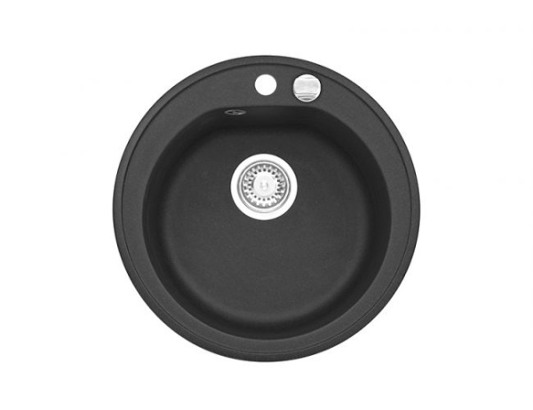 картинка Мойка ALVEUS NIAGARA 10 GRANITAL CARBON-G91 505x180;1x с сифоном 1105296, от магазина SEFI