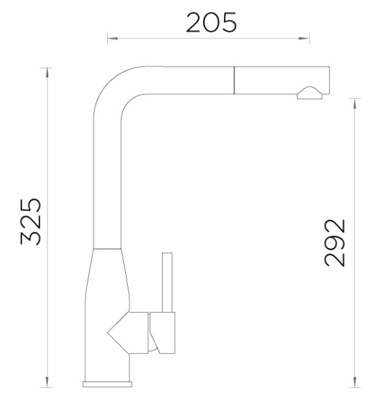 картинка Кухонный смеситель SCHOCK KETO-D нержавеющая сталь от магазина SEFI