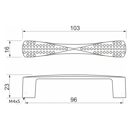 картинка Ручка меб. COMO-96, матовый хром, AKS от магазина SEFI