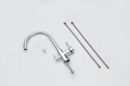 картинка Смеситель для кухни с подключением к фильтру, EMAR ЕС-3007, цвет Хром от магазина SEFI