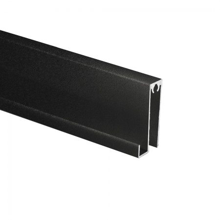 картинка Профиль алюминиевый SENATOR черный муар горизонт нижн. L-6000 мм АЛЮТЕХ для узкой сис-мы от магазина SEFI