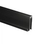 картинка Профиль алюминиевый SENATOR черный муар горизонт нижн. L-6000 мм АЛЮТЕХ для узкой сис-мы от магазина SEFI