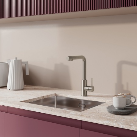 картинка Смеситель для кухни с фильтром, сталь, Rule, IDDIS, RULSTLFi05 от магазина SEFI