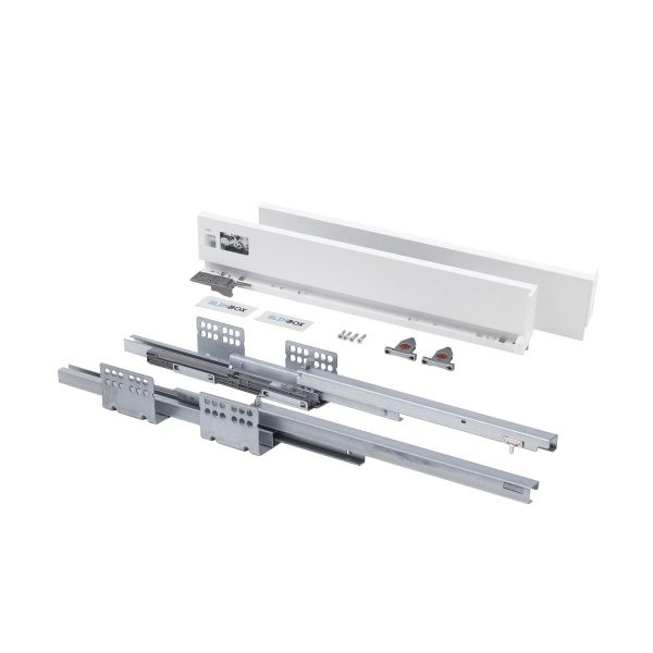 картинка Система ящиков Slimbox AKS L-450 H=90 белый SOFT CLOSE ДСП 16мм магазин SEFI являющийся официальным дистрибьютором в России  картинка Система ящиков Slimbox AKS L-450 H=90 белый SOFT CLOSE ДСП 16мм от магазина SEFI