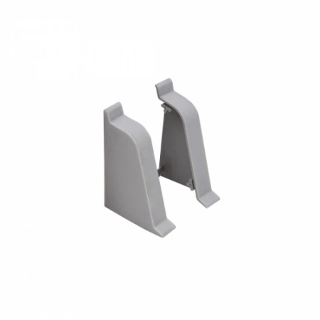 картинка Заглушка ПВХ к плинтусу LK ZAK тёмно-серый (201) EL-MECH-PLAST от магазина SEFI