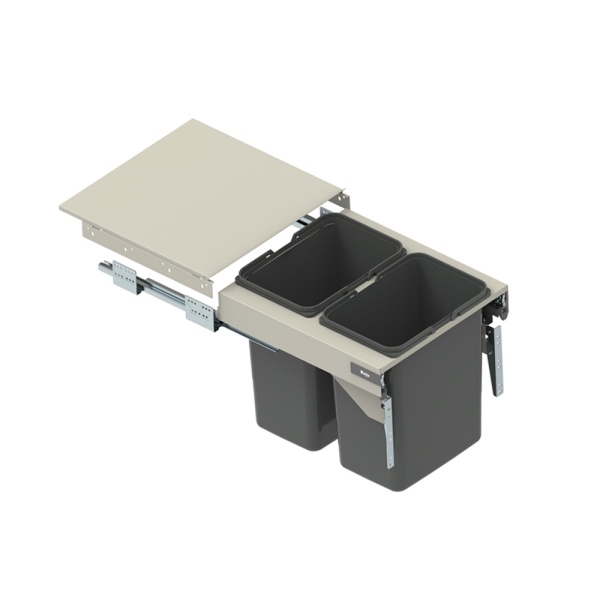 картинка Мусорные контейнеры выдвижные 450 SEGREGO (2*15LT), серый REJS от магазина SEFI