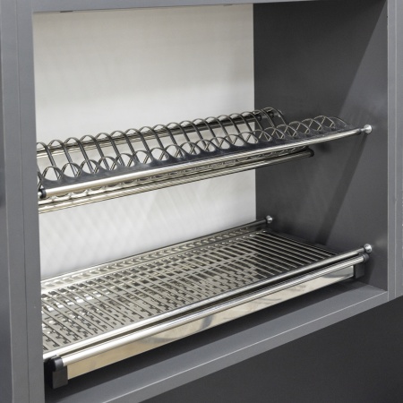 картинка Сушка для посуды 800 INOX нерж.сталь, инокс AKS магазин SEFI являющийся официальным дистрибьютором в России  картинка Сушка для посуды 800 INOX нерж.сталь, инокс AKS от магазина SEFI