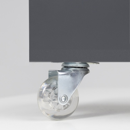 картинка Колесо меб. CRYSTAL/2 d75 h99 с площадкой, прозрачный AKS магазин SEFI являющийся официальным дистрибьютором в России  картинка Колесо меб. CRYSTAL/2 d75 h99 с площадкой, прозрачный AKS от магазина SEFI