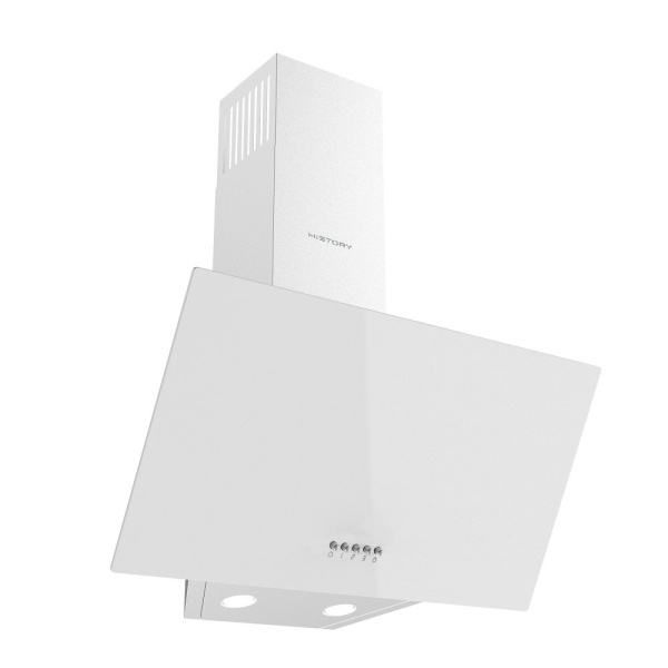 картинка Наклонная вытяжка HiSTORY CAG65B 1FWH Белый кристалл от магазина SEFI