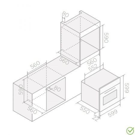 картинка Духовой шкаф ELICA VIRTUS MULTI 60 DD BL от магазина SEFI