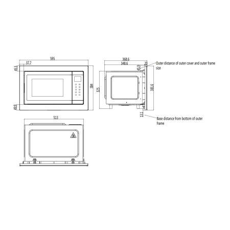 картинка Встраиваемая микроволновая печь HAIER HMX-BTG259LX от магазина SEFI
