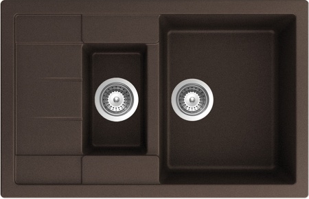картинка Кухонная мойка SCHOCK ASTER 60D CRISTALITE мокка от магазина SEFI