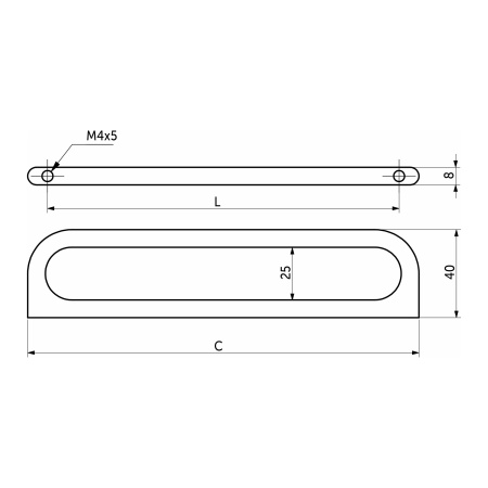 картинка Ручка меб. скоба мет. OLYMPIA 160 графит, AKS магазин SEFI являющийся официальным дистрибьютором в России  картинка Ручка меб. скоба мет. OLYMPIA 160 графит, AKS от магазина SEFI