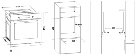 картинка Духовой шкаф Schaub Lorenz SLB EW6313 от магазина SEFI