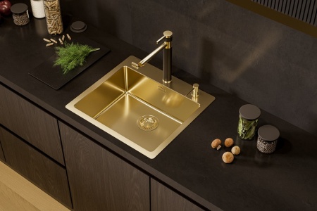 картинка Смеситель для мойки ALVEUS ZINA MONARCH GOLD от магазина SEFI