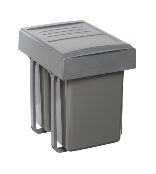 картинка Мусорное ведро MEGA 2х20 на распашной фасад 400 мм от магазина SEFI