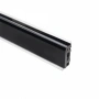 картинка Плинтус ПВХ к столешнику AP630 чёрный глянец (1905) THERMOPLAST (1шт=3м.п.) от магазина SEFI